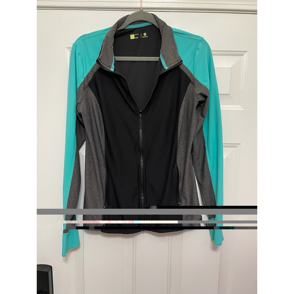 Xersion Women's Activewear Long Sleeve Jacket Full‎ Zip Size L Activewear